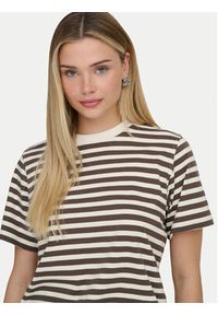 only - ONLY T-Shirt Livina 15272227 Brązowy Regular Fit. Kolor: brązowy. Materiał: bawełna #4