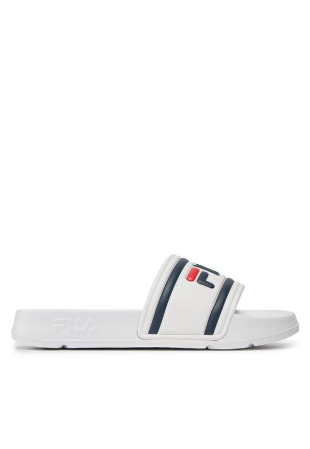 Fila Klapki Morro Bay Slipper 2.0 1010901.1FG Biały. Kolor: biały. Materiał: skóra