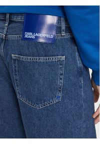 Karl Lagerfeld Jeans Szorty jeansowe 231D1115 Niebieski Relaxed Fit. Kolor: niebieski. Materiał: bawełna