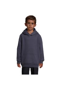 SOL'S - Bluza Z Kapturem Condor Dla Dzieci. Typ kołnierza: kaptur. Kolor: niebieski