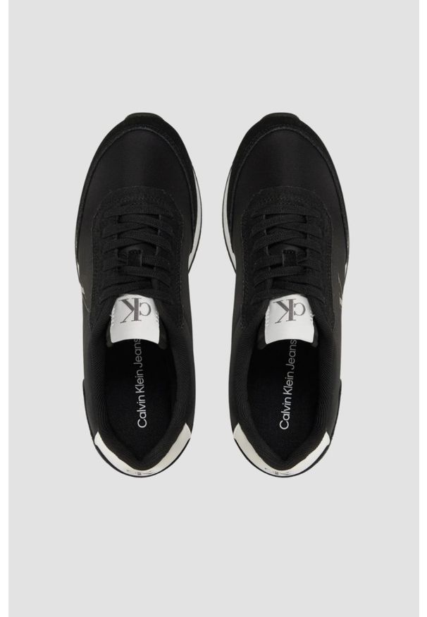 Calvin Klein - CALVIN KLEIN Czarne męskie sneakersy, Rozmiar 44. Kolor: czarny
