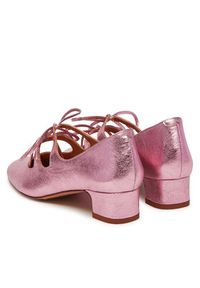 BALAGAN - Balagan Półbuty Greta Różowy. Kolor: różowy. Materiał: skóra #4