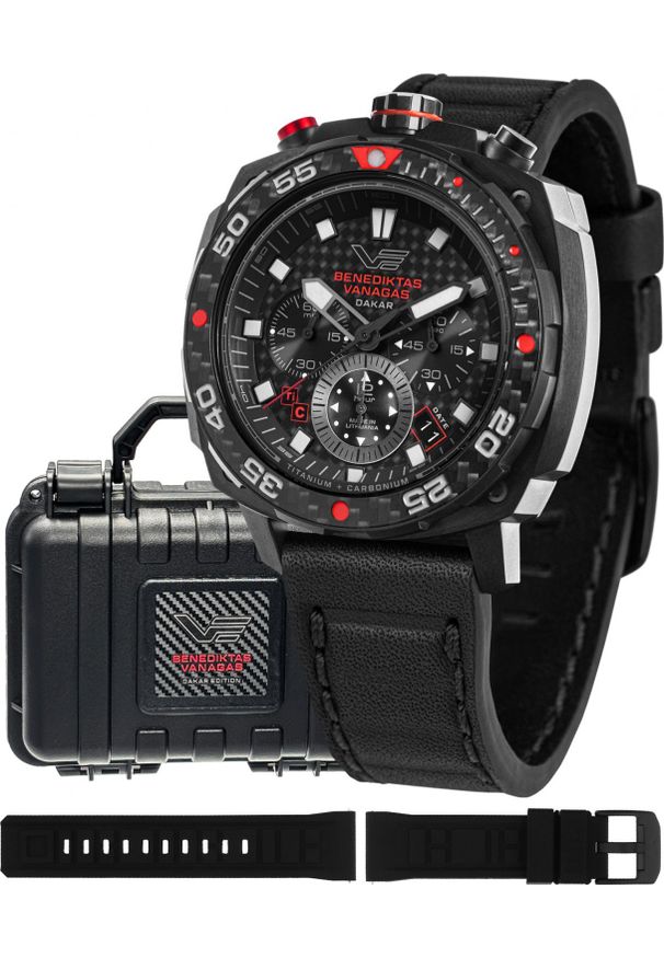 Zegarek męski Vostok Europe VK67-650J740 czarny. Kolor: czarny