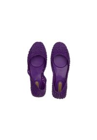 melissa - Baleriny Melissa Campana Papel AD Purple 010423, Fioletowy, Guma. Kolor: fioletowy. Materiał: tworzywo sztuczne. Szerokość cholewki: normalna. Wzór: ażurowy #4