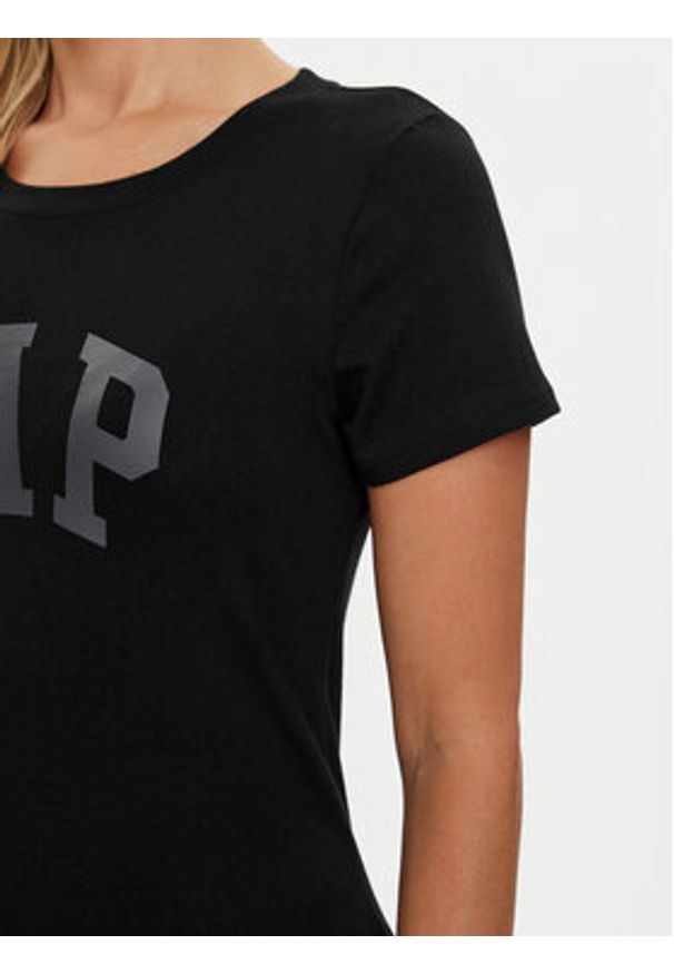GAP - Gap Top 268820-11 Czarny Regular Fit. Kolor: czarny. Materiał: bawełna