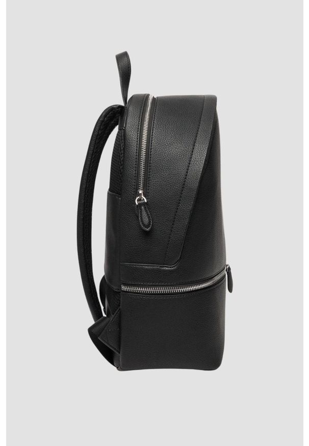 Karl Lagerfeld - KARL LAGERFELD Czarny męski plecak skórzany Ikon Grainy. Kolor: czarny. Materiał: skóra ekologiczna. Styl: casual