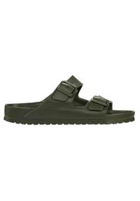 Klapki damskie Birkenstock Arizona Birkoflor. Zapięcie: bez zapięcia. Kolor: czarny. Materiał: syntetyk, materiał. Sport: turystyka piesza