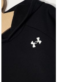 Under Armour - Bluza dziecięca 122-170 cm. Typ kołnierza: kaptur. Kolor: czarny. Materiał: bawełna, poliester, dzianina. Wzór: gładki #2