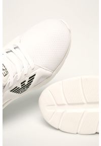 EA7 Emporio Armani - Buty. Nosek buta: okrągły. Zapięcie: sznurówki. Kolor: biały. Materiał: guma