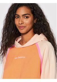 New Balance Bluza WT21501 Pomarańczowy Relaxed Fit. Kolor: pomarańczowy. Materiał: bawełna #4