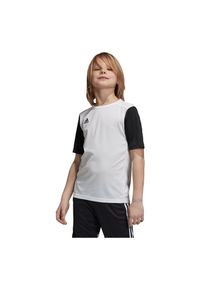 Adidas - Koszulka piłkarska dla dzieci adidas Estro 19 Jr DP3221. Materiał: materiał, włókno, skóra, syntetyk, poliester. Długość rękawa: krótki rękaw. Technologia: ClimaLite (Adidas). Długość: krótkie. Sport: piłka nożna #1