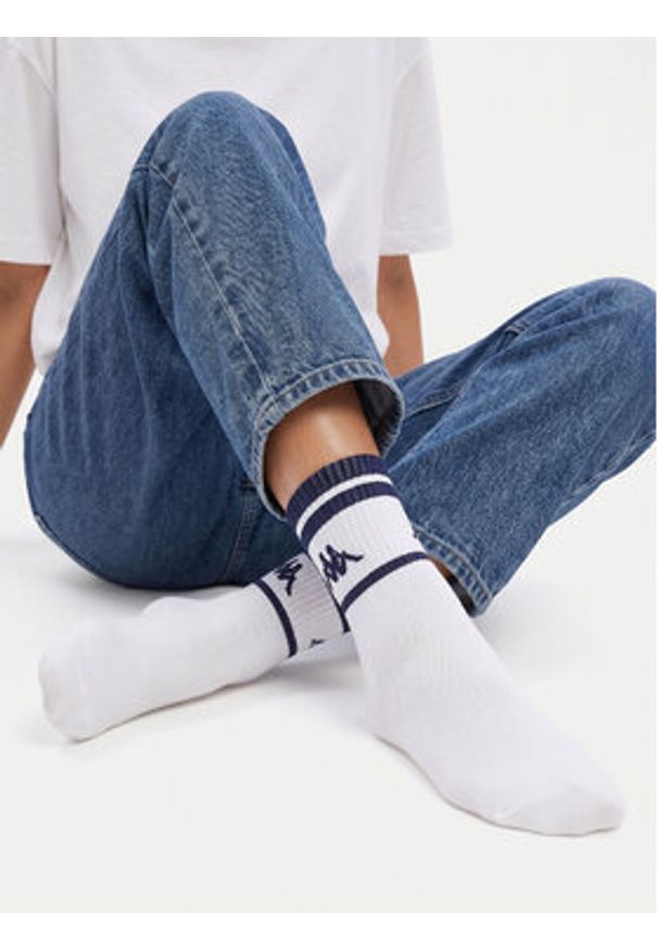 Kappa Skarpety długie CEO_KR_ANKLE_SS26 (3-PACK) Biały. Kolor: biały. Materiał: bawełna