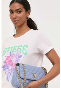 Guess torebka kolor fioletowy. Kolor: fioletowy. Materiał: pikowane. Rodzaj torebki: na ramię #5