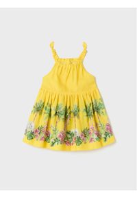 Mayoral Sukienka letnia 1967 Żółty Regular Fit. Kolor: żółty. Materiał: bawełna. Sezon: lato #1