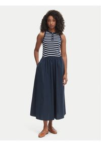 TOMMY HILFIGER - Tommy Hilfiger Sukienka codzienna WW0WW49628 Granatowy Regular Fit. Okazja: na co dzień. Kolor: niebieski. Materiał: bawełna. Typ sukienki: proste. Styl: casual #1