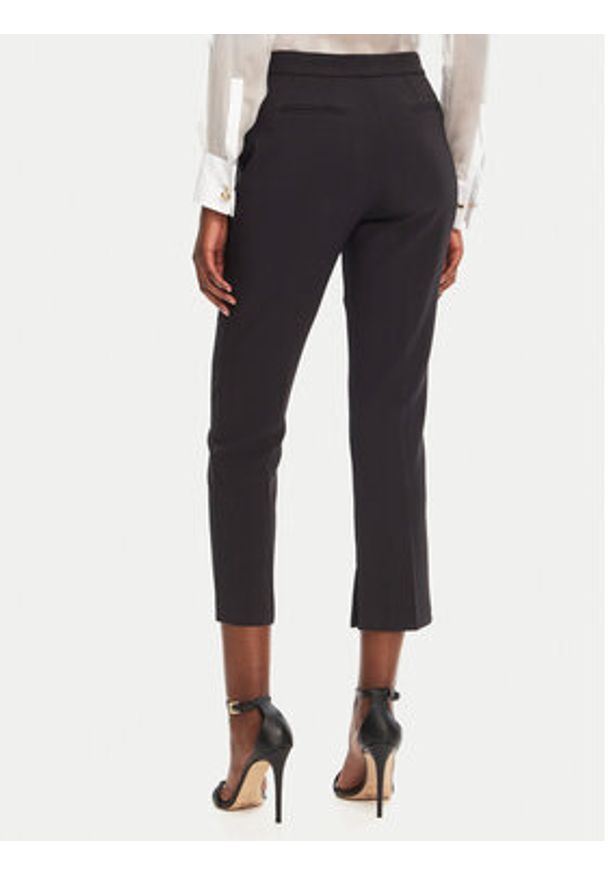 Elisabetta Franchi Chinosy PA-098-52E2-V320 Czarny Regular Fit. Kolor: czarny. Materiał: syntetyk