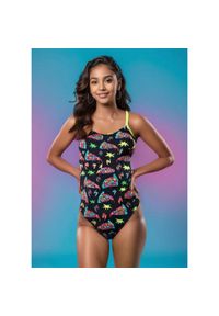 TURBO - Strój Kąpielowy Turbo Space Pizza – Żółty, Rozmiar 28. Kolor: żółty, wielokolorowy, zielony. Wzór: nadruk #1