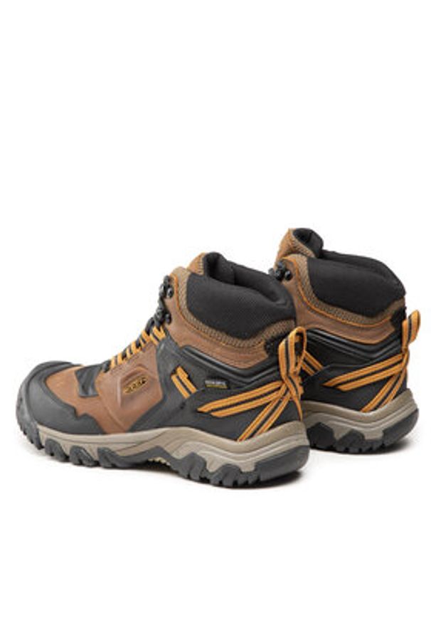 keen - Keen Trekkingi Ridge Flex Mid Wp M 1025666 Brązowy. Kolor: brązowy. Materiał: skóra. Sport: turystyka piesza