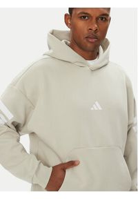Adidas - adidas Bluza Future Icons 3-Stripes JW7099 Beżowy Regular Fit. Kolor: beżowy. Materiał: bawełna #5