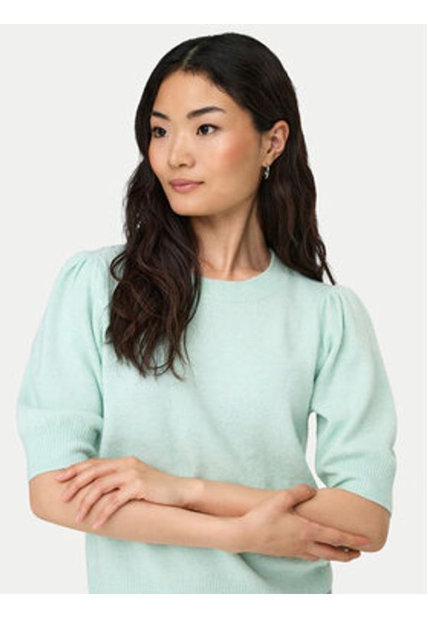 only - ONLY Sweter Rica 15318551 Zielony Regular Fit. Kolor: zielony. Materiał: syntetyk