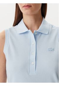 Lacoste Polo PF5445 Błękitny Slim Fit. Typ kołnierza: polo. Kolor: niebieski. Materiał: bawełna #4