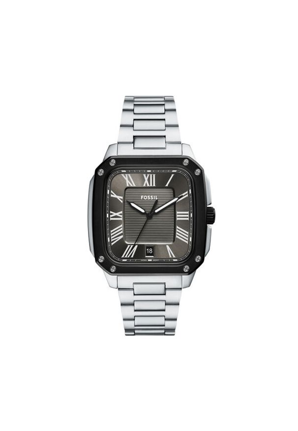 Fossil Zegarek Crosby FS6122 Srebrny. Kolor: srebrny