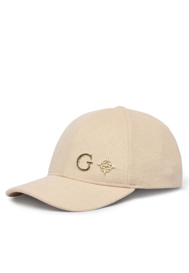 Guess Czapka z daszkiem AW5471 POL01 Beżowy. Kolor: beżowy. Materiał: wełna