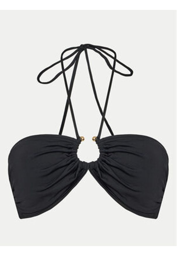 MICHAEL Michael Kors Góra od bikini MM2R239 Czarny. Kolor: czarny. Materiał: syntetyk