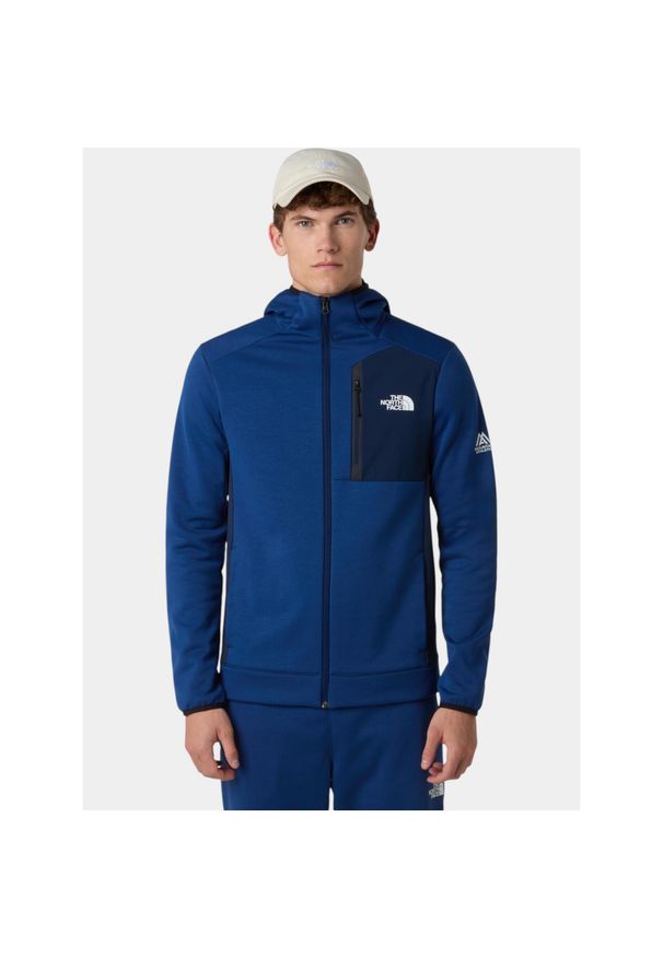 Sweter Męski The North Face M Mountain Athletics. Kolor: niebieski. Materiał: polar. Sport: turystyka piesza, fitness