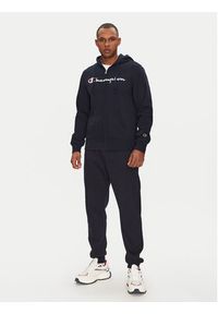 Champion Bluza 220728 Granatowy Slim Fit. Kolor: niebieski. Materiał: syntetyk, bawełna #5