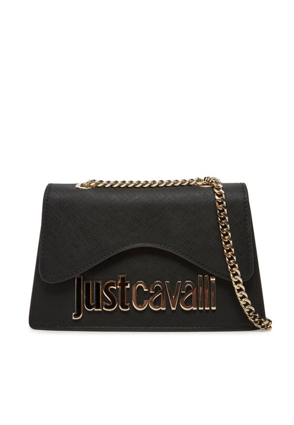 Just Cavalli Torebka 78RA4BB7 ZS766 Czarny. Kolor: czarny. Materiał: skórzane