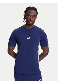 Adidas - adidas T-Shirt Essentials 3-Stripes JE6399 Niebieski Regular Fit. Kolor: niebieski. Materiał: bawełna