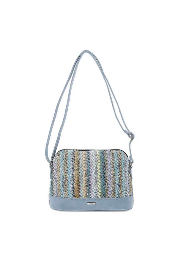 Niebieska Torebka Rieker Stylowa Listonoszka Damska. Kolor: niebieski. Materiał: skórzane. Styl: elegancki. Rodzaj torebki: na ramię