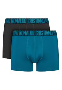 Cristiano Ronaldo CR7 Komplet 2 par bokserek 8502-49 Granatowy. Kolor: niebieski. Materiał: syntetyk