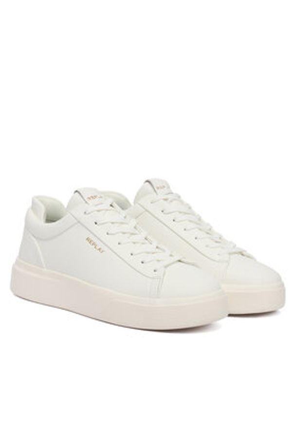 Replay - REPLAY Sneakersy GMZ7O .000.C0001L Biały. Kolor: biały. Materiał: skóra