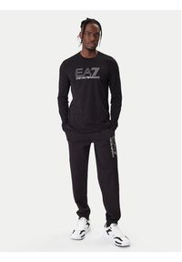 EA7 Emporio Armani Longsleeve 7M001310 AF10373 UC001 Czarny Regular Fit. Kolor: czarny. Materiał: bawełna. Długość rękawa: długi rękaw #4