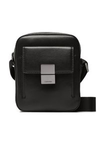 Calvin Klein Saszetka Iconic Hardware Cube Reporter S K50K510246 Czarny. Kolor: czarny. Materiał: skóra #1