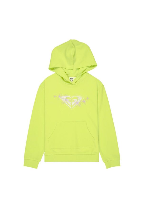 Roxy - Bluza z kapturem dla Dziewczynki SURF FEELING TERRY Zielony. Okazja: na co dzień. Typ kołnierza: kaptur. Kolor: zielony. Materiał: poliester, bawełna, tkanina. Sezon: lato. Styl: casual
