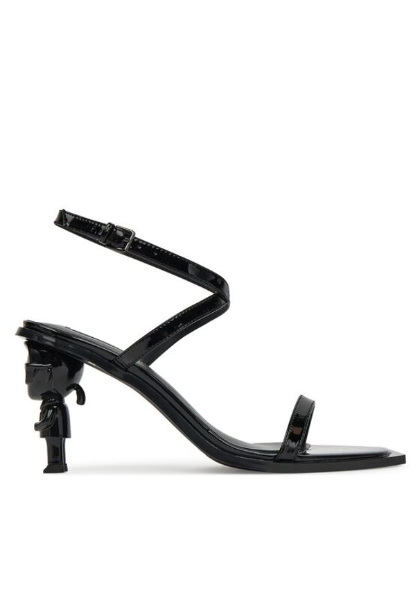 Karl Lagerfeld - KARL LAGERFELD Sandały Nft Heel KL39115 Czarny. Kolor: czarny. Materiał: skóra