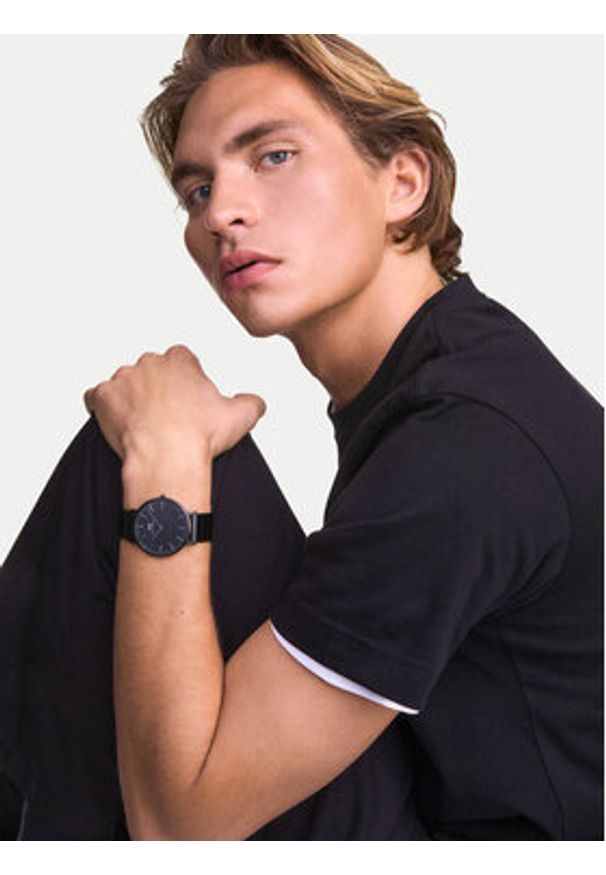 Daniel Wellington Zegarek DW00100777 Czarny. Kolor: czarny