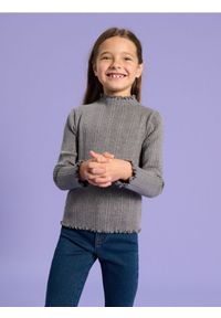 Sinsay - Sweter z półgolfem - szary. Kolor: szary. Materiał: prążkowany, materiał. Długość rękawa: długi rękaw. Długość: długie #1