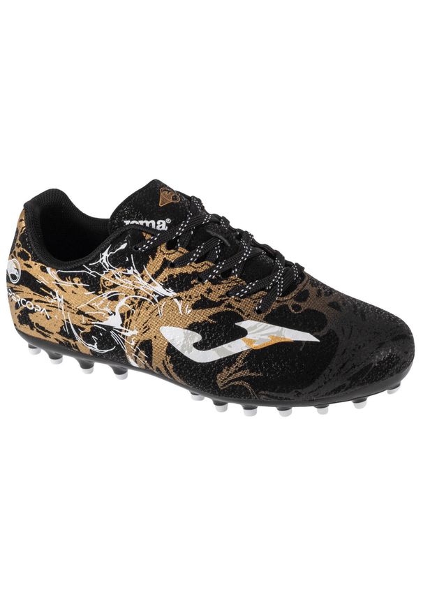 Buty piłkarskie dla dzieci Joma SCJS2401AG. Kolor: czarny. Materiał: materiał, syntetyk. Szerokość cholewki: normalna. Sport: piłka nożna