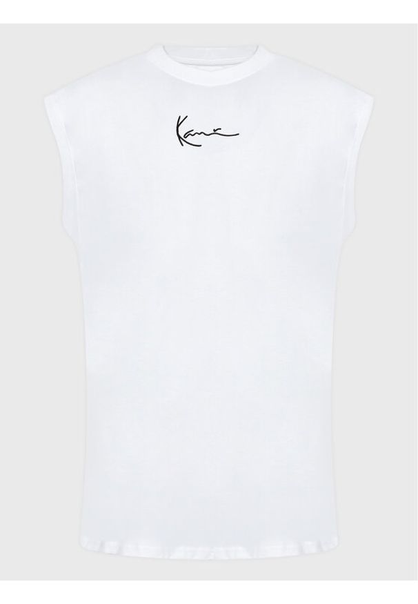 Karl Kani Tank top Small Signature 6031352 Biały Relaxed Fit. Kolor: biały. Materiał: bawełna