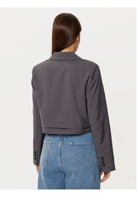 only - ONLY Marynarka Lalana 15334248 Szary Boxy Fit. Kolor: szary. Materiał: syntetyk