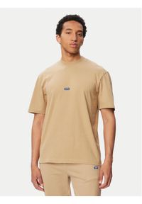 Hugo T-Shirt Nieros 50509991 Beżowy Regular Fit. Kolor: beżowy. Materiał: bawełna #1