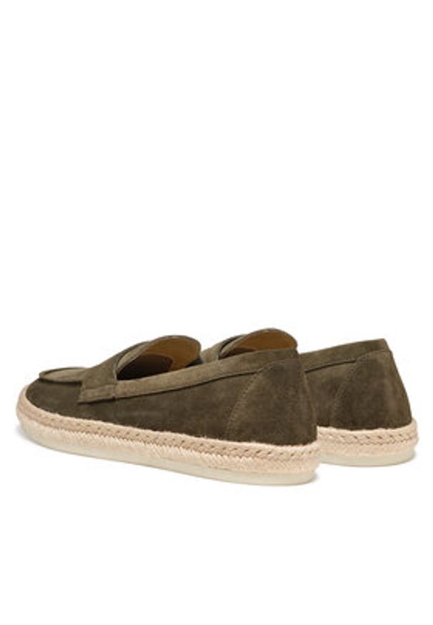Geox Espadryle U Costuni U55MRA 00022 C3009 Khaki. Kolor: brązowy. Materiał: skóra, zamsz