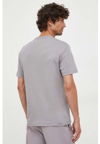 Calvin Klein t-shirt bawełniany kolor szary z nadrukiem. Kolor: szary. Materiał: bawełna. Wzór: nadruk #2