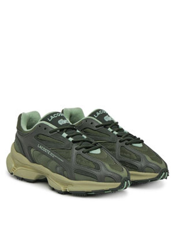 Lacoste Sneakersy L003 2K24 7-49SMA0008 Khaki. Kolor: brązowy. Materiał: materiał