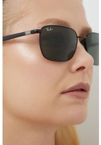 Ray-Ban Okulary przeciwsłoneczne 0RB3684 kolor czarny. Kształt: prostokątne. Kolor: czarny #2