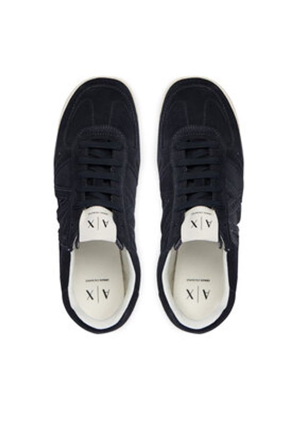Armani Exchange Sneakersy XM002616 AF19687 ZB004 Granatowy. Kolor: niebieski. Materiał: skóra, zamsz